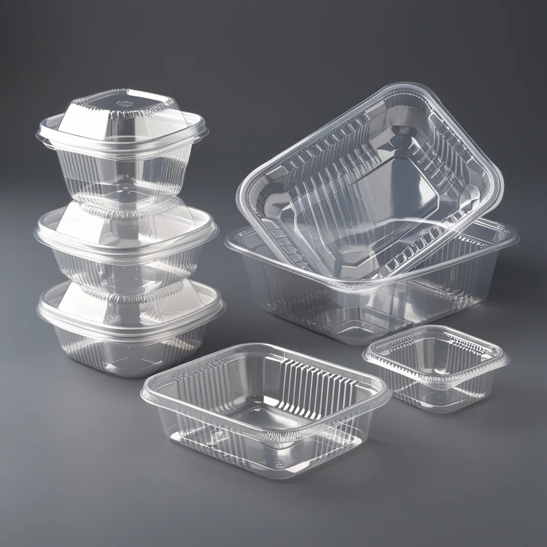 Thermoformed plastic containers showcasing durability, clarity, and custom design options.
