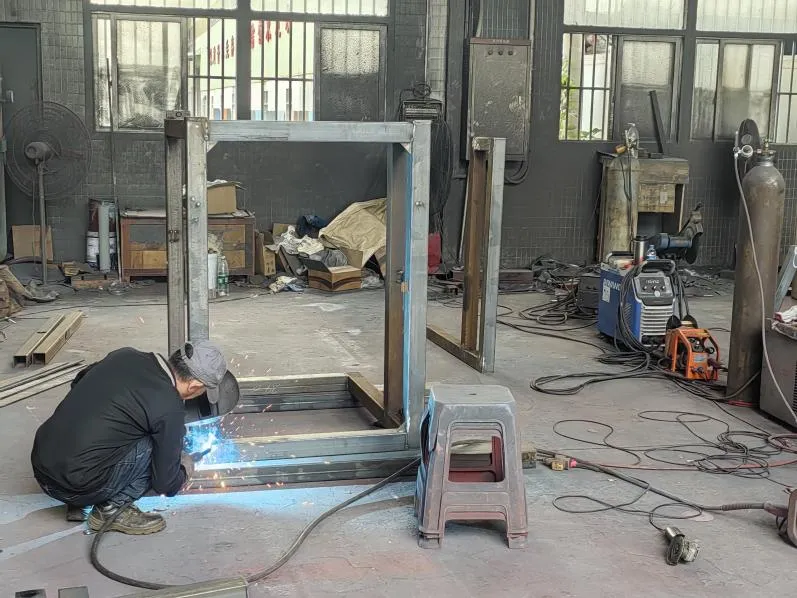 Mesoforming Thermoforming Machine metal frame welding, precision manufacturing for global clients.