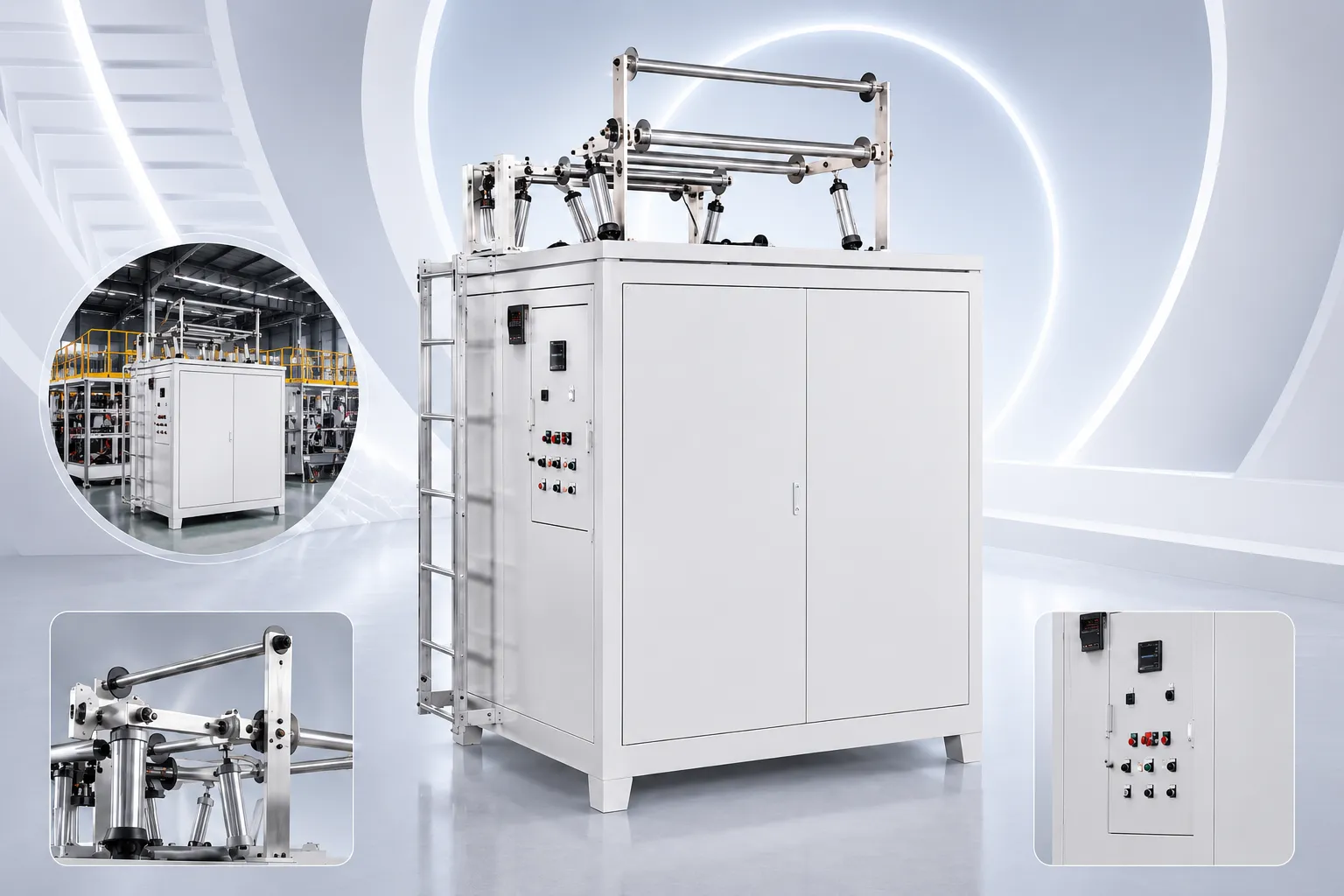 MESO Auxiliary Equipment: Automatic Sheet Winder and Unwinding System for Plastic Production Lines