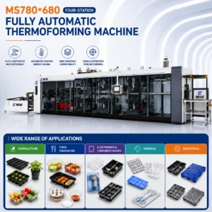 MESO MS780*680 4-Station Fully Automatic Thermoforming Machine for Medical, Agriculture and Industrial Trays